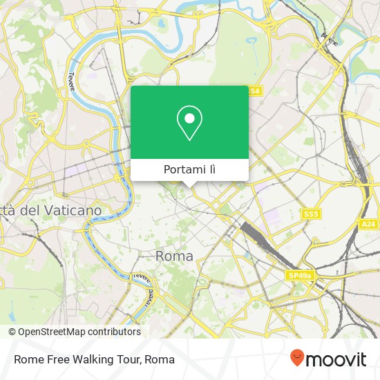Mappa Rome Free Walking Tour