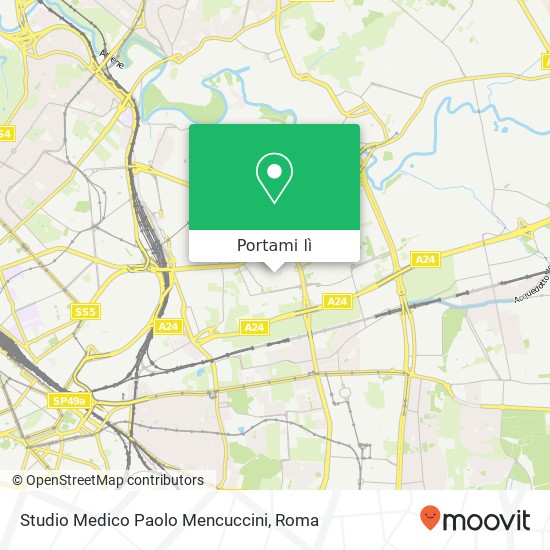 Mappa Studio Medico Paolo Mencuccini