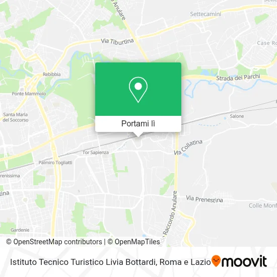 Mappa Istituto Tecnico Turistico Livia Bottardi