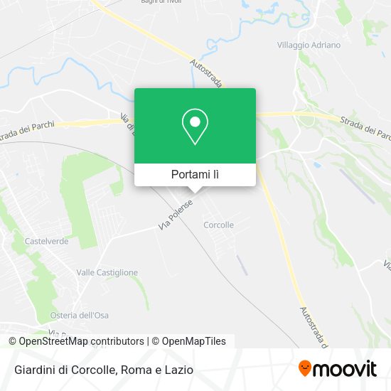 Mappa Giardini di Corcolle