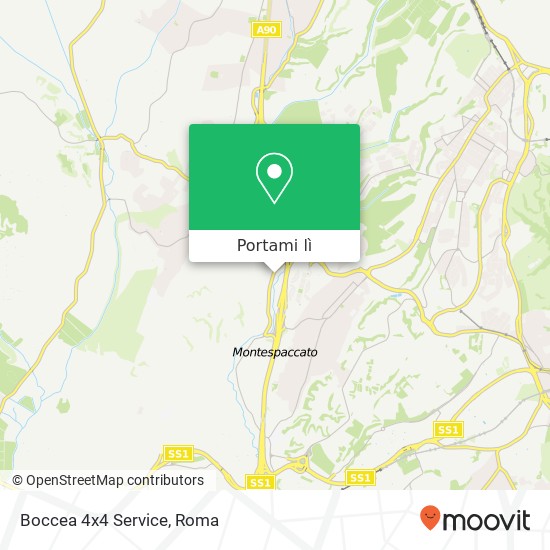 Mappa Boccea 4x4 Service