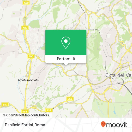 Mappa Panificio Fortini