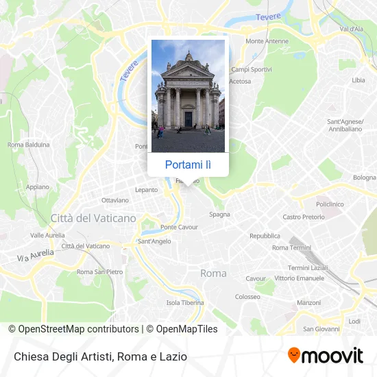 Mappa Chiesa Degli Artisti