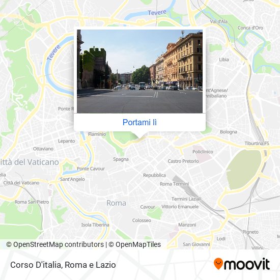 Mappa Corso D'italia