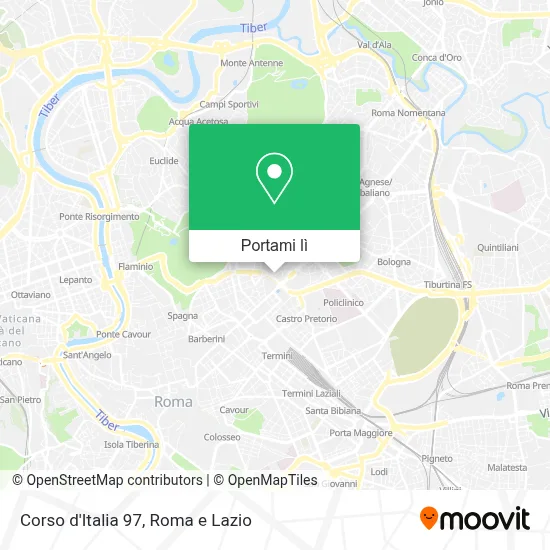 Mappa Corso d'Italia 97