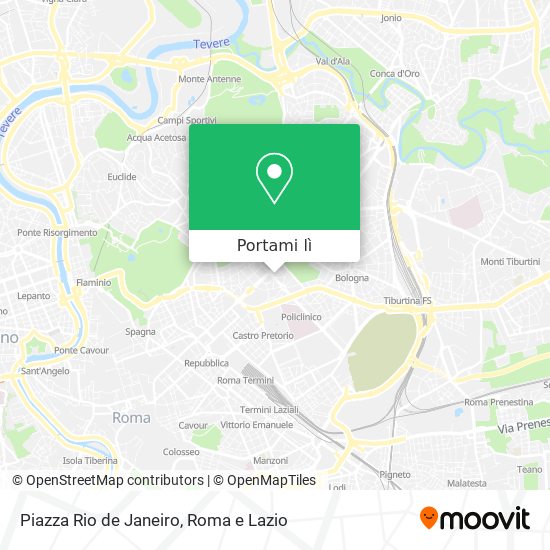 Mappa Piazza Rio de Janeiro