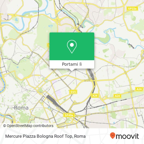 Mappa Mercure Piazza Bologna Roof Top
