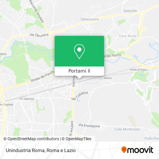 Mappa Unindustria Roma