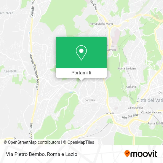 Mappa Via Pietro Bembo