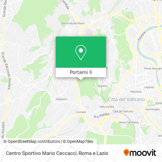 Mappa Centro Sportivo Mario Ceccacci
