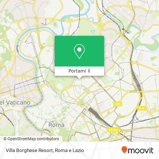 Mappa Villa Borghese Resort