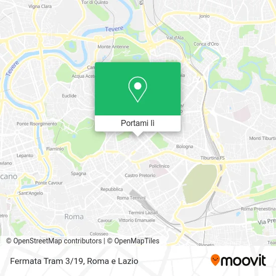 Mappa Fermata Tram 3/19