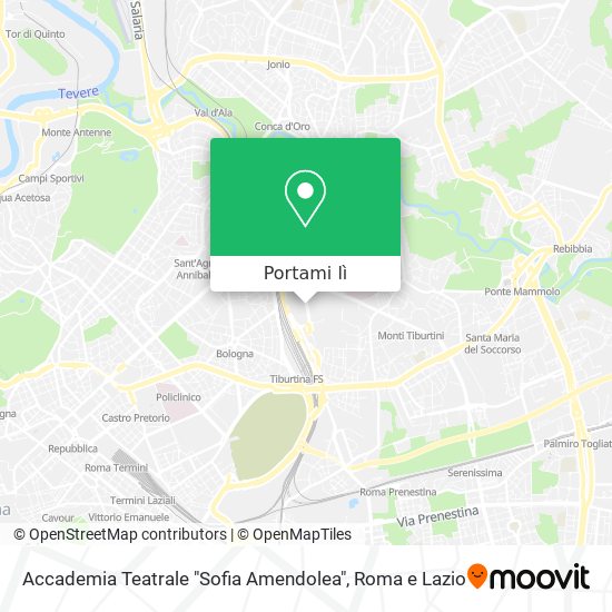 Mappa Accademia Teatrale "Sofia Amendolea"