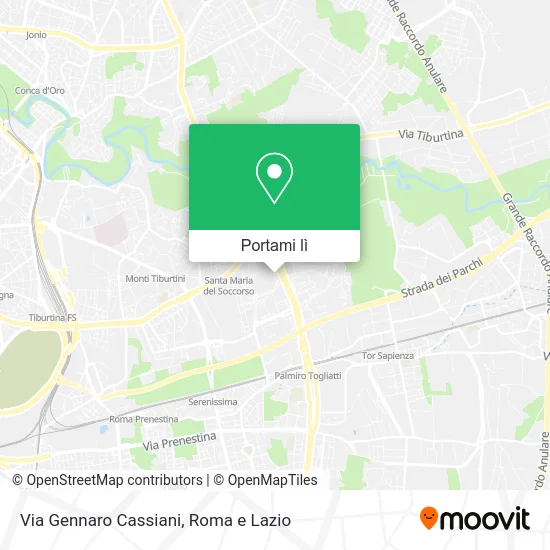 Mappa Via Gennaro Cassiani