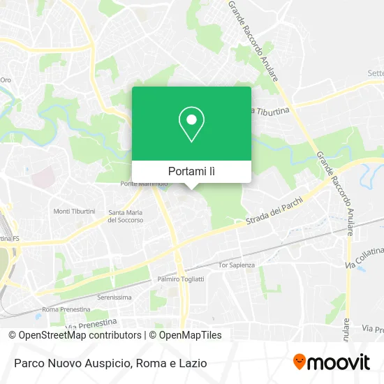 Mappa Parco Nuovo Auspicio