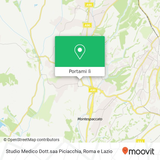 Mappa Studio Medico Dott.saa Piciacchia