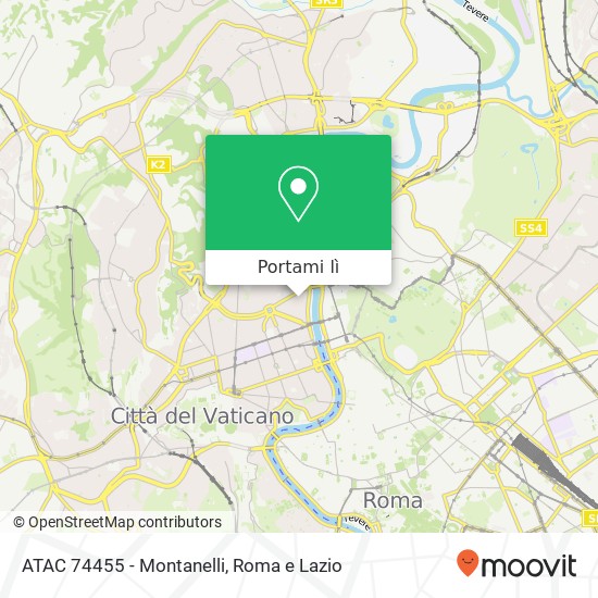 Mappa ATAC 74455 - Montanelli