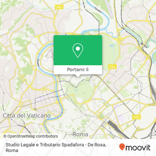 Mappa Studio Legale e Tributario Spadafora - De Rosa