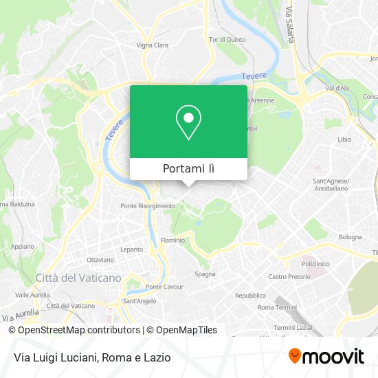 Mappa Via Luigi Luciani