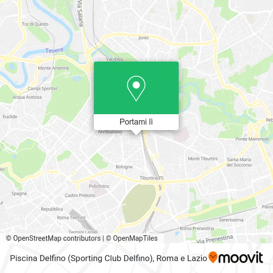 Mappa Piscina Delfino (Sporting Club Delfino)