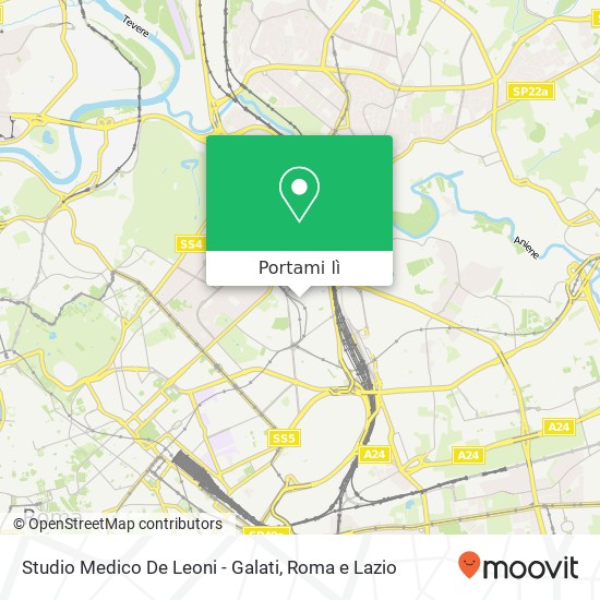 Mappa Studio Medico De Leoni - Galati