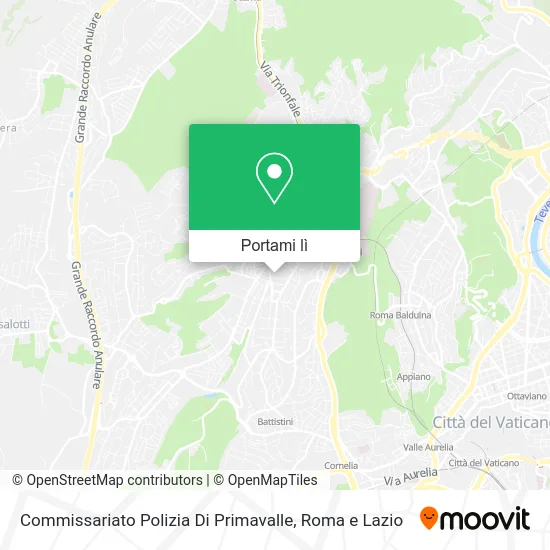 Mappa Commissariato Polizia Di Primavalle
