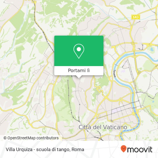 Mappa Villa Urquiza - scuola di tango