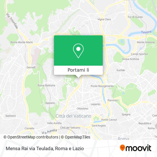 Mappa Mensa Rai via Teulada