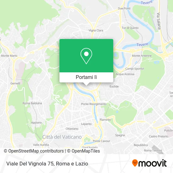 Mappa Viale Del Vignola 75