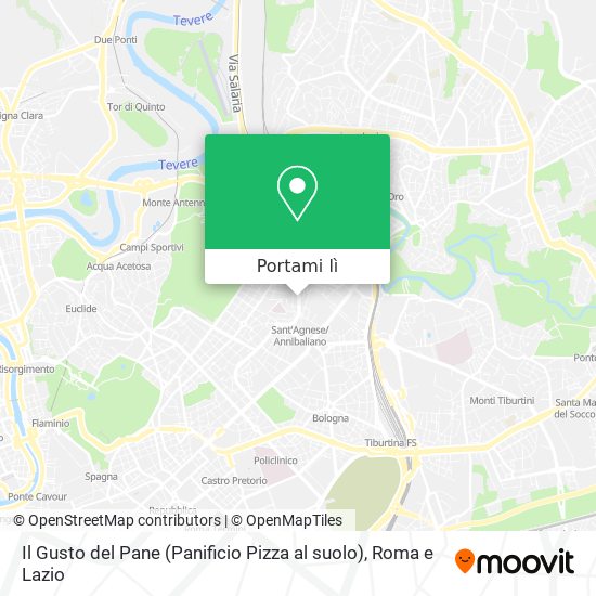 Mappa Il Gusto del Pane (Panificio Pizza al suolo)