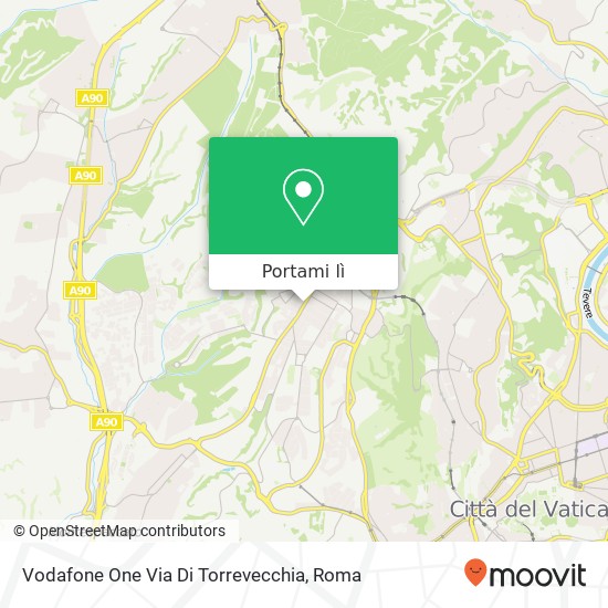 Mappa Vodafone One Via Di Torrevecchia
