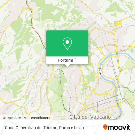 Mappa Curia Generalizia dei Trinitari