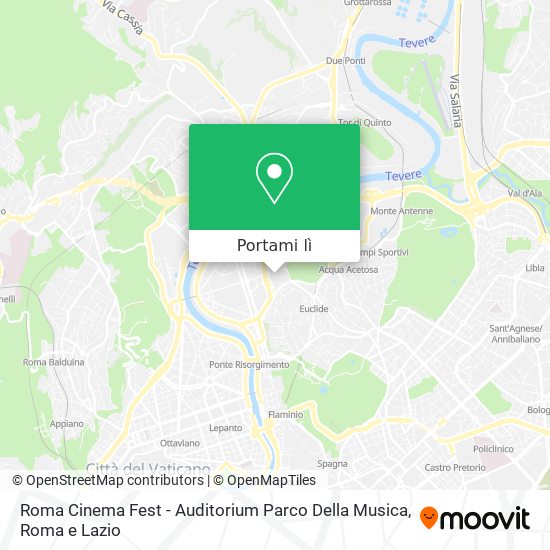 Mappa Roma Cinema Fest - Auditorium Parco Della Musica