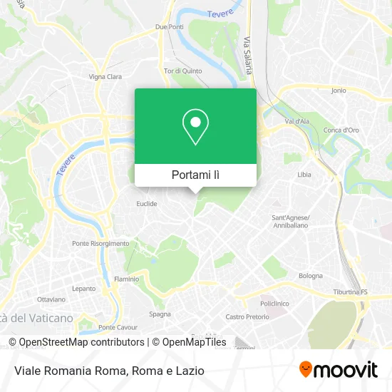 Mappa Viale Romania Roma