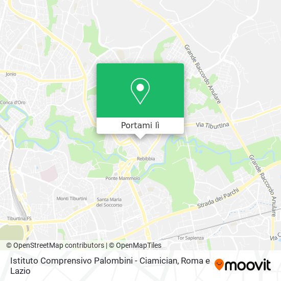 Mappa Istituto Comprensivo Palombini - Ciamician