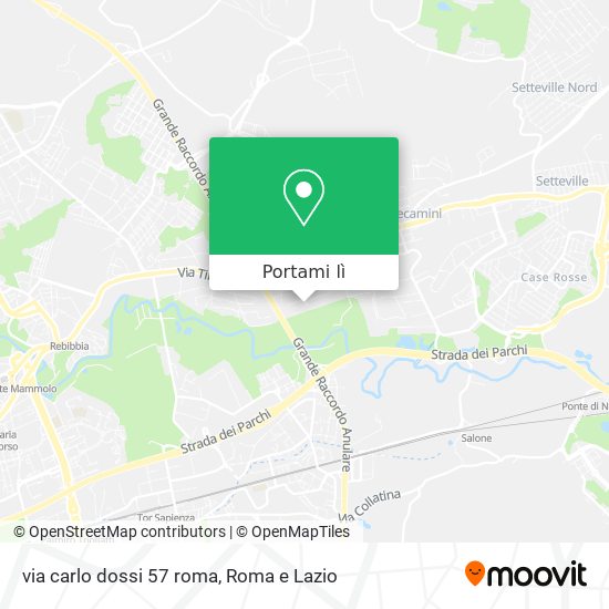 Mappa via carlo dossi 57 roma