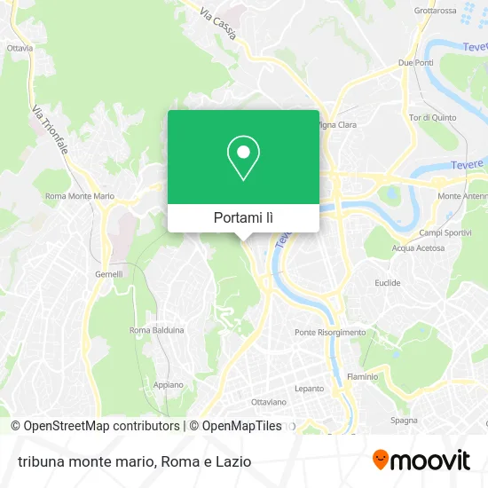 Mappa tribuna monte mario