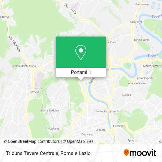 Mappa Tribuna Tevere Centrale