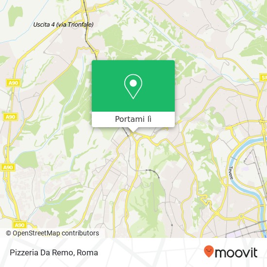 Mappa Pizzeria Da Remo