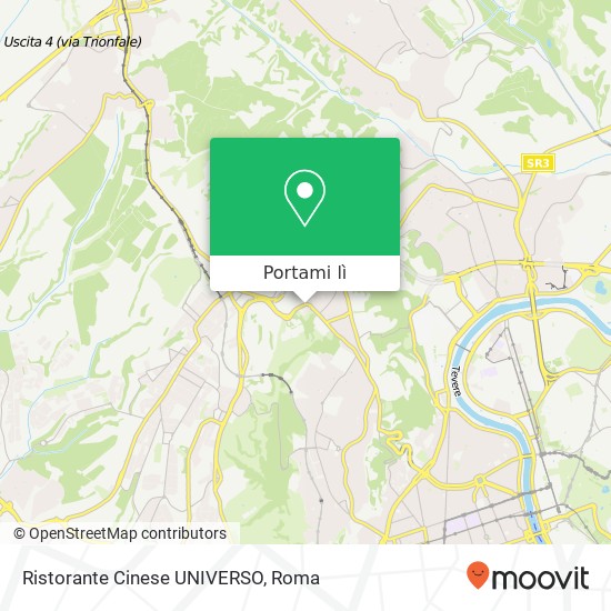 Mappa Ristorante Cinese UNIVERSO