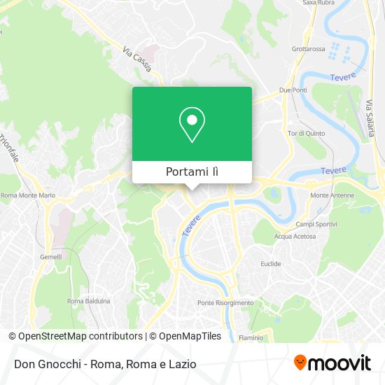 Mappa Don Gnocchi - Roma