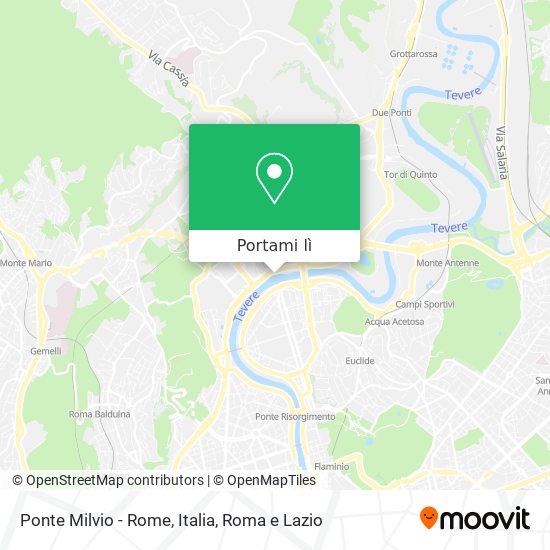 Mappa Ponte Milvio - Rome, Italia