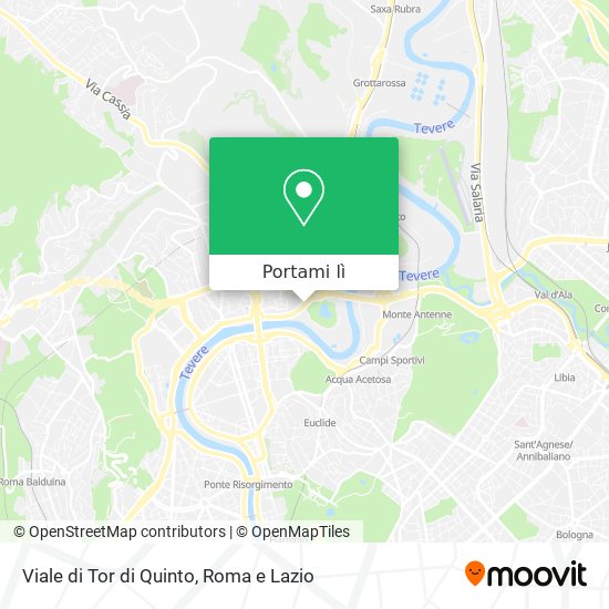 Mappa Viale di Tor di Quinto