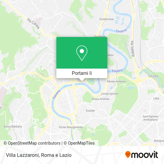 Mappa Villa Lazzaroni