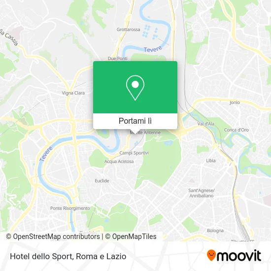 Mappa Hotel dello Sport