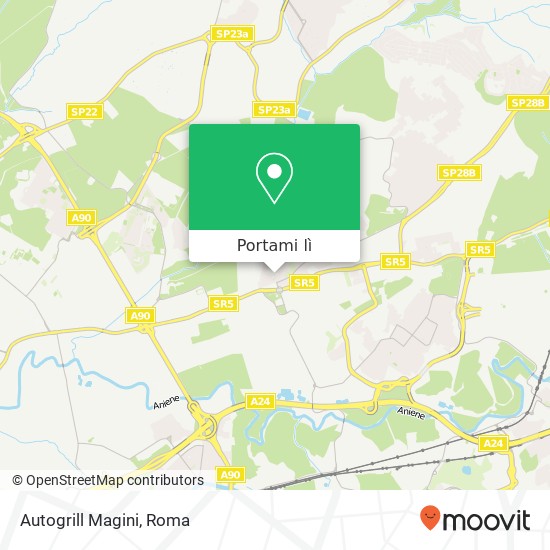 Mappa Autogrill Magini