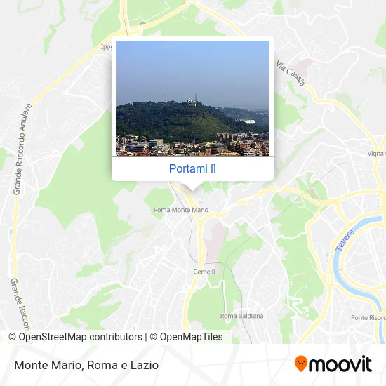 Mappa Monte Mario