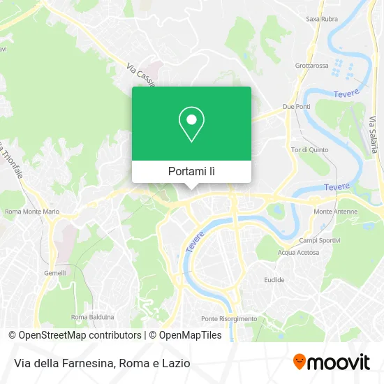 Mappa Via della Farnesina