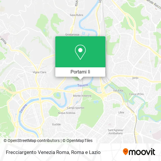 Mappa Frecciargento Venezia Roma