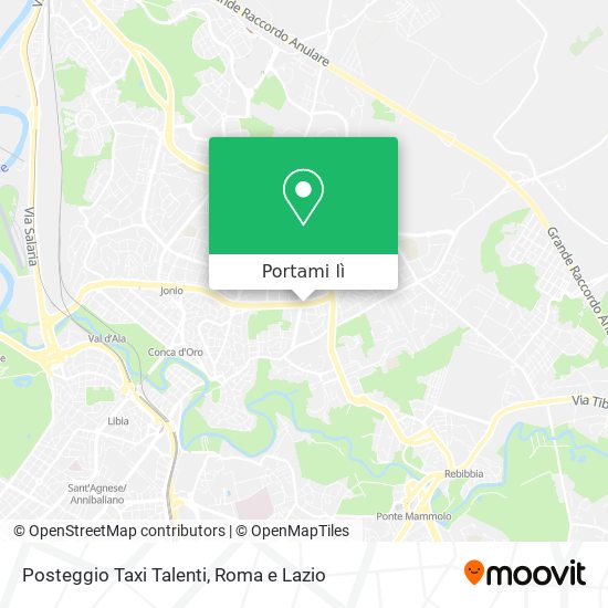 Mappa Posteggio Taxi Talenti